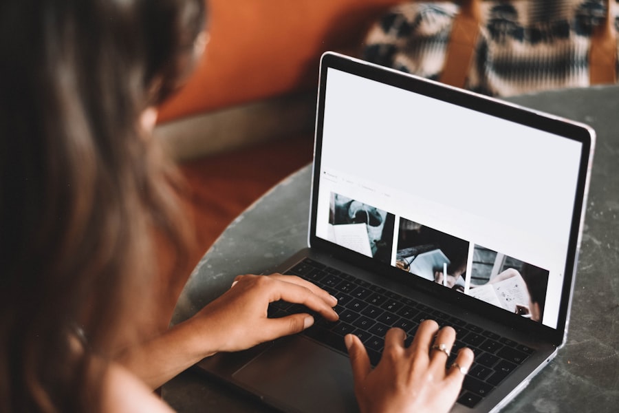 Attending a guidance session remotely from a laptop